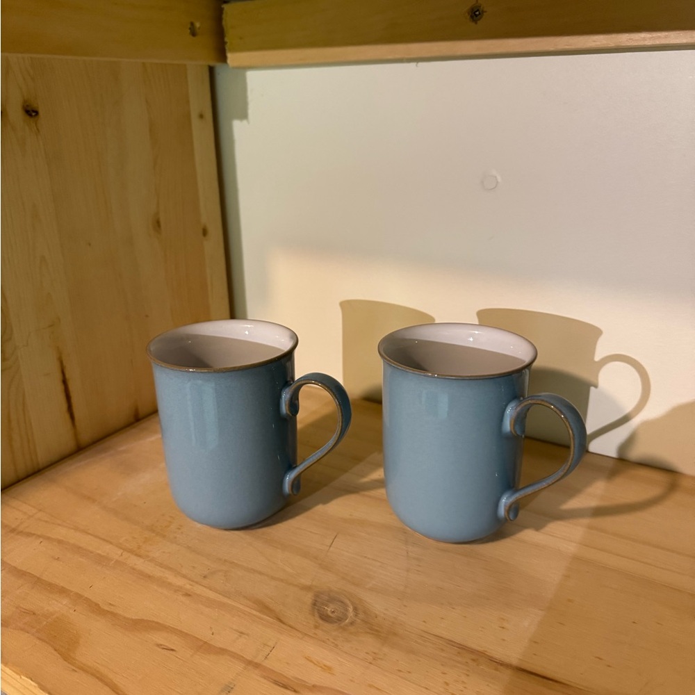 Denby Colonial Blue Coffee Mugs (Set of 2)